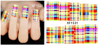 XF1528-1533 Lattice Water Nail Sticker