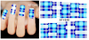 XF1540-1545 Lattice Water Nail Sticker