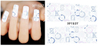 XF1534-1539 Lattice Water Nail Sticker
