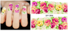 XF1390-1395 Flower Water Nail Sticker