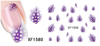 XF1579-1586 Popular Water Nail Sticker