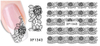 XF1343-1348 Lace Water Nail Sticker