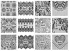 A637-648 Pattern Water Nail Sticker