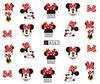 A367-372 Mickey Minnie Water Nail Sticker
