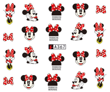 A367-372 Mickey Minnie Water Nail Sticker