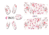 BN013-018 Flower Water Nail Sticker