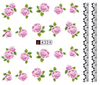 A319-324 Flowers And Butterflies Water Nail Sticker