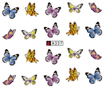 A337-342 Butterfly Water Nail Sticker