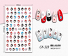 CA-328 3D Mushroom Head Helmet Expression Nail Sticker