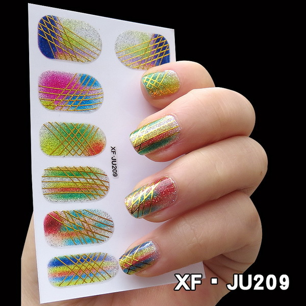 JU209 Full Cover Nail Polish Sticker 