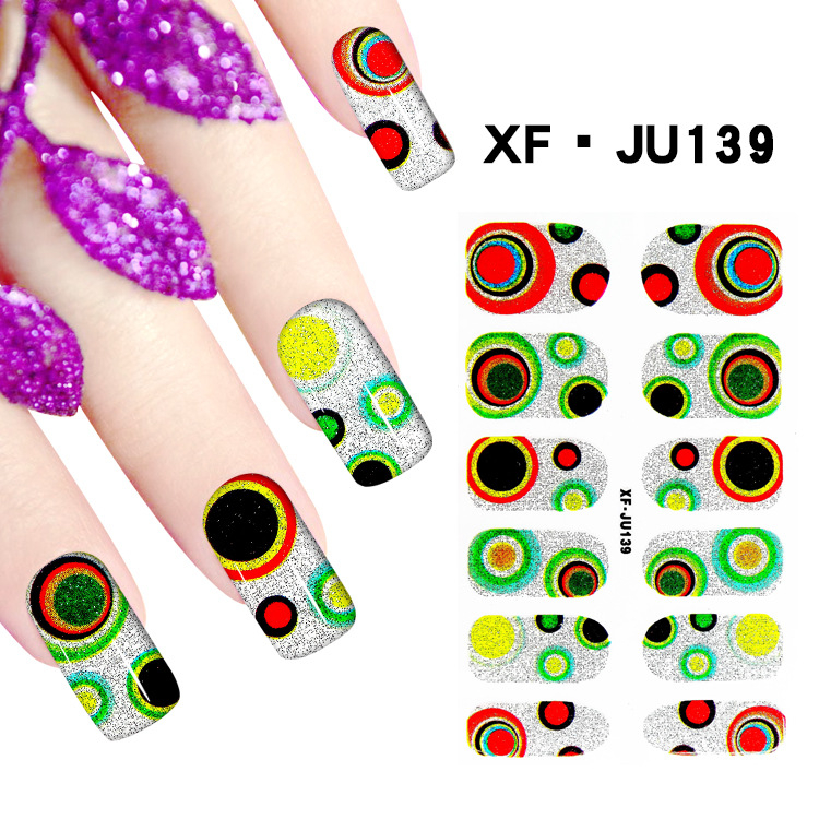 JU139 Full Cover Nail Polish Sticker 
