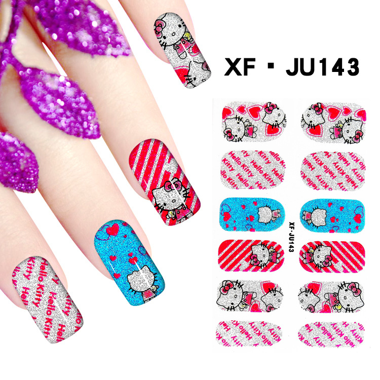 JU143 Full Cover Nail Polish Sticker 