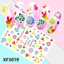 XF3019 3D Self Adhesive Cat Nail Art Sticker 