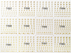 TY037-048 3D Gold Letter Nail Art Sticker 