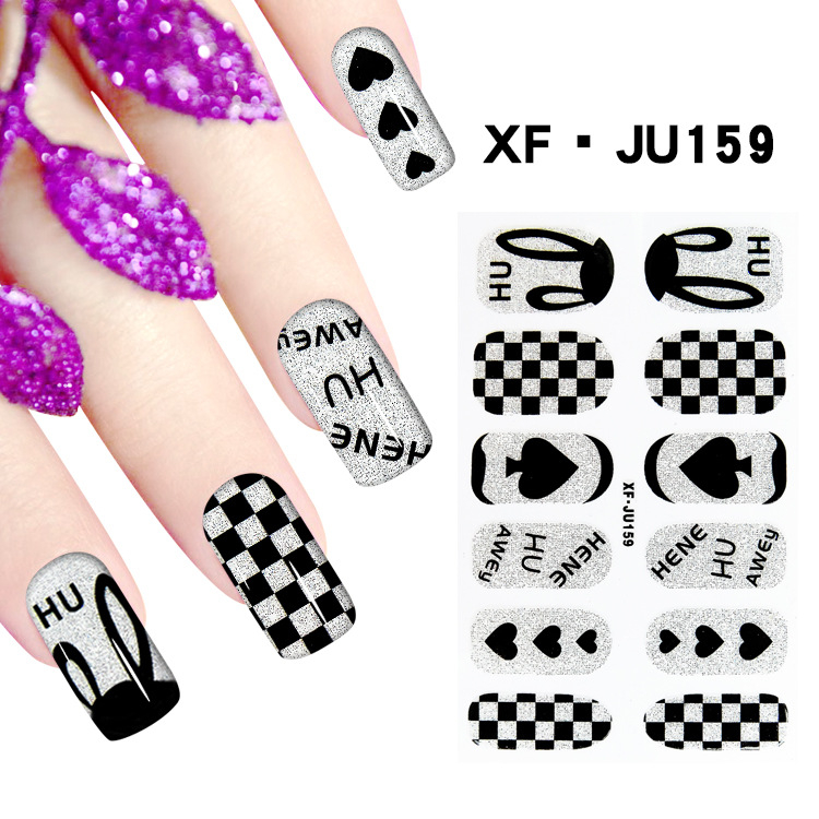 JU159 Full Cover Nail Polish Sticker 