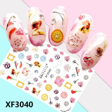 XF3040 3D Self Adhesive Nail Sticker 
