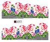 A097-102 Flower Water Nail Sticker
