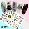 XF3116 3D Self Adhesive Halloween Nail Sticker 