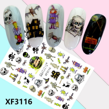 XF3116 3D Self Adhesive Halloween Nail Sticker 