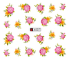 A007-012 Flower Water Nail Sticker