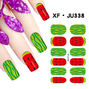 JU338 Full Cover Nail Polish Sticker 