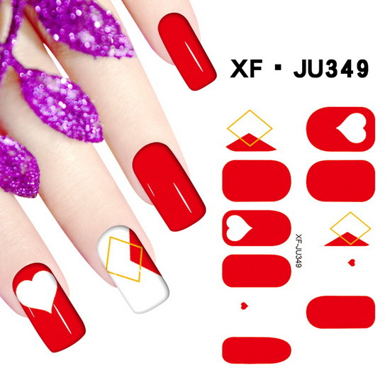 JU349 Full Cover Nail Polish Sticker 