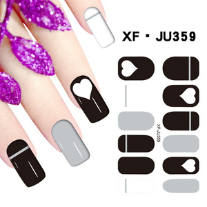 JU359 Full Cover Nail Polish Sticker 