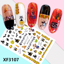XF3107 3D Self Adhesive Halloween Nail Sticker 
