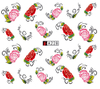 A223-228 Flower Water Nail Sticker