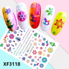 XF3118 3D Self Adhesive Christmas Nail Sticker 