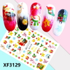 XF3129 3D Self Adhesive Christmas Nail Sticker 