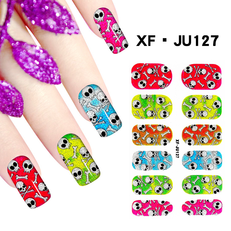 JU127 Full Cover Nail Polish Sticker 
