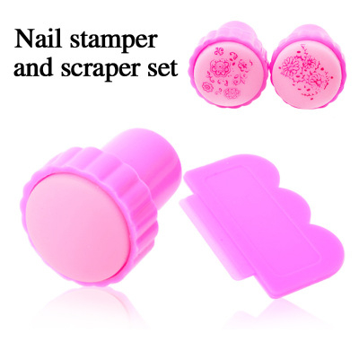 Classic small size Pink Nail stamper for nail art