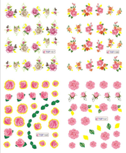 Flower Water Nail Sticker
