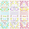 HOT145-147 Lace Water Nail Sticker