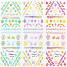HOT145-147 Lace Water Nail Sticker