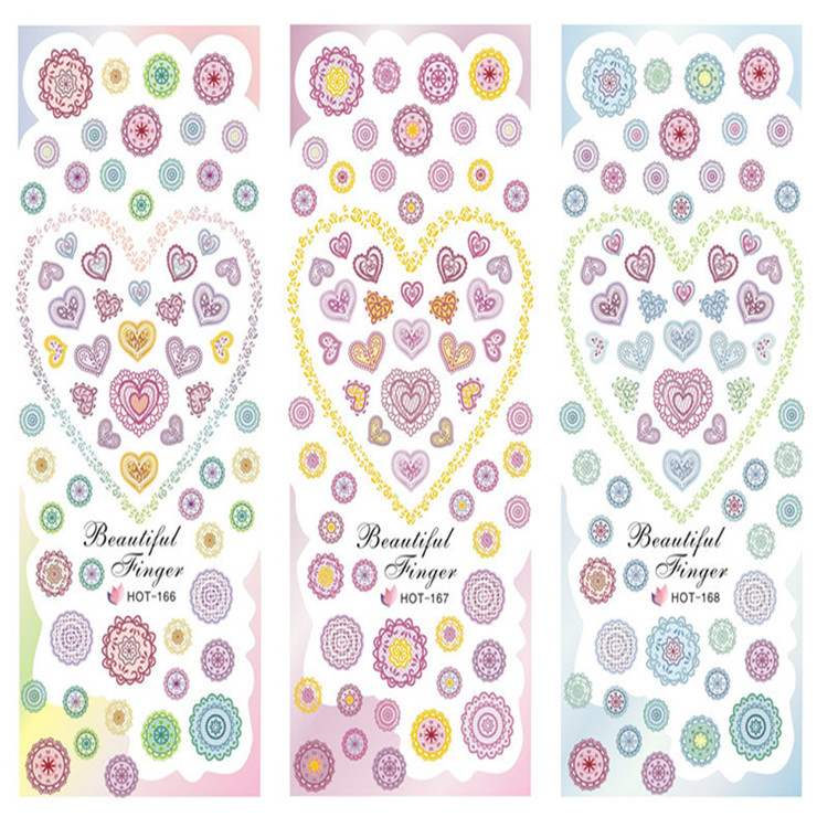 HOT166-168 Water Nail Sticker