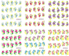 Flower Water Nail Sticker