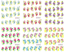 Flower Water Nail Sticker