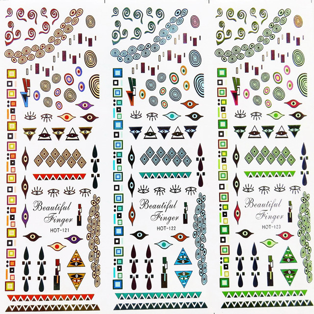 HOT121-123 Water Nail Sticker