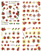 Flower Water Nail Sticker