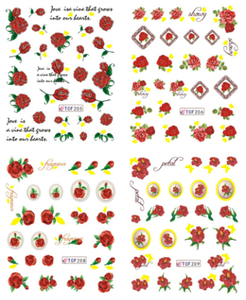 Flower Water Nail Sticker