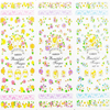 HOT139-141 Flower Water Nail Sticker
