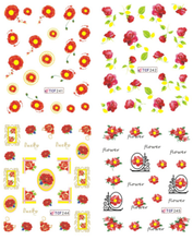 Flower Water Nail Sticker