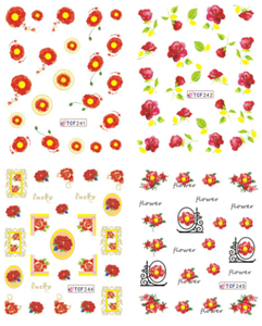 Flower Water Nail Sticker