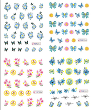 Flower Water Nail Sticker