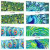 C196-199 Peacock Feather Water Nail Sticker
