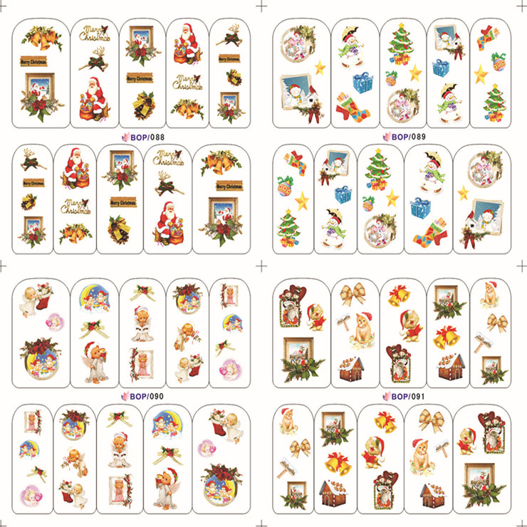 Christmas Water Nail Sticker(Single Or 4 in 1)