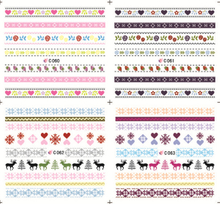 C060-063 Flower Lace Water Nail Sticker