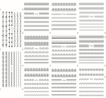 D155-165 Black Water Nail Sticker